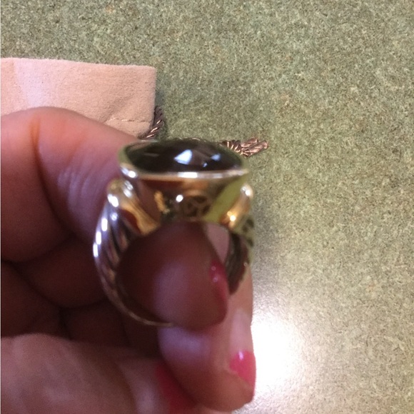 Authentic David Yurman Smokey quartz large noblesse ring - Picture 3 of 4